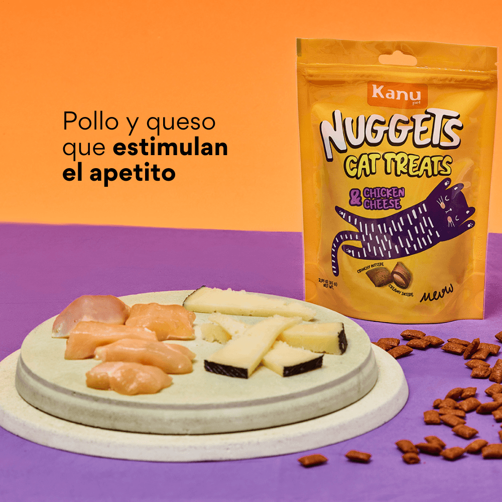 Snack Nuggets de Pollo y Queso Kanu Pet para Gato - {{ Kanu Pet }}
