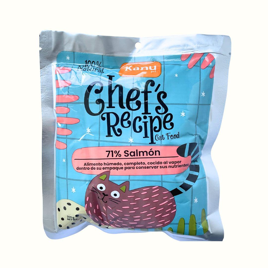 Alimento Completo Húmedo Chef's Recipe Salmón Kanu Pet para Gatos