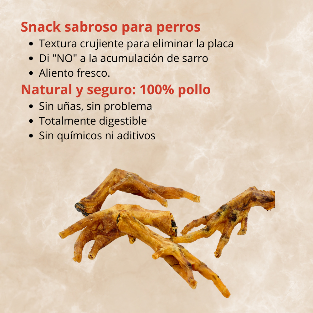 Snack Patas de Gallina Kanu Pet para Perro 100% naturales y nutritivas - {{ Kanu Pet }}