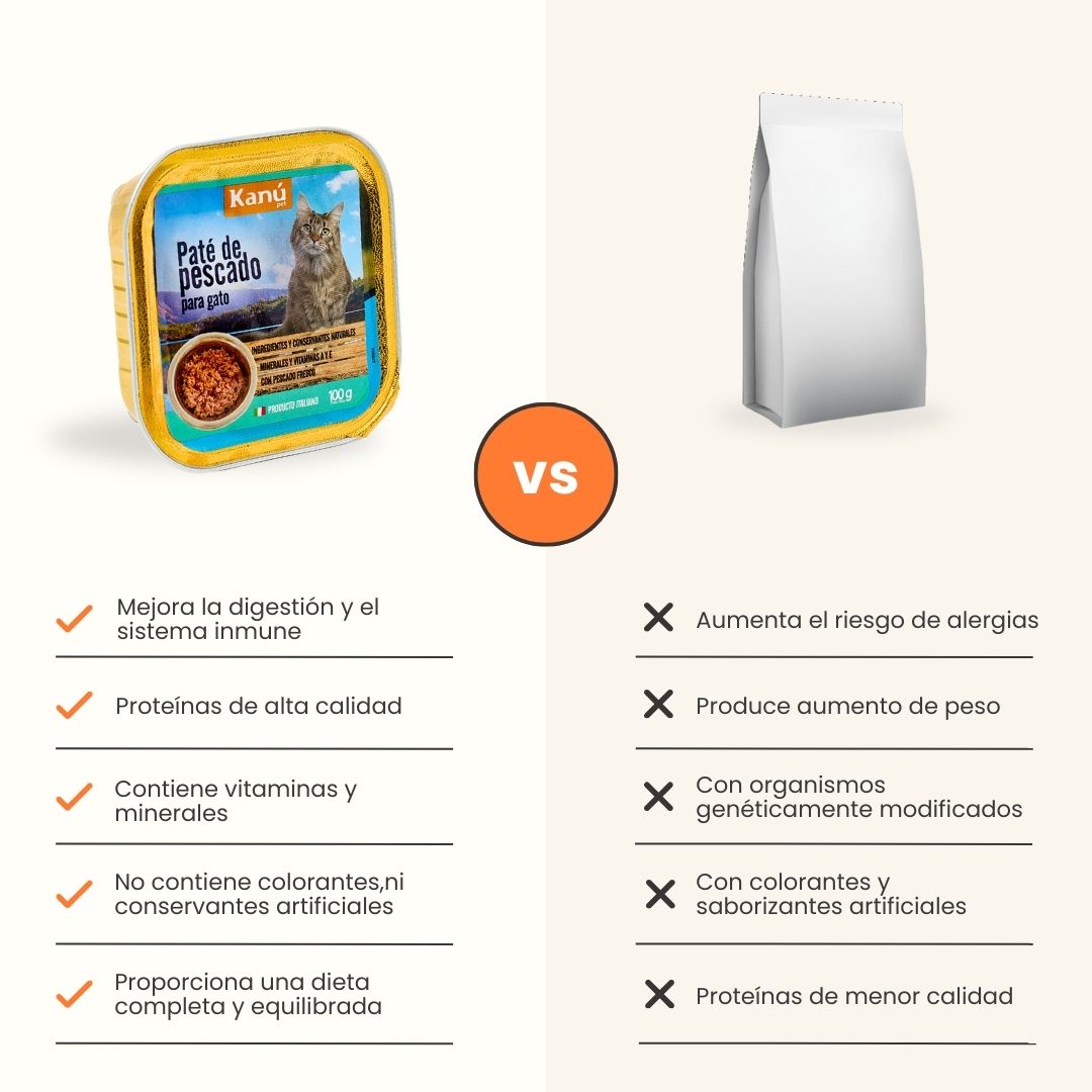 Pate de pescado Gato Kanu Pet x 100 GR