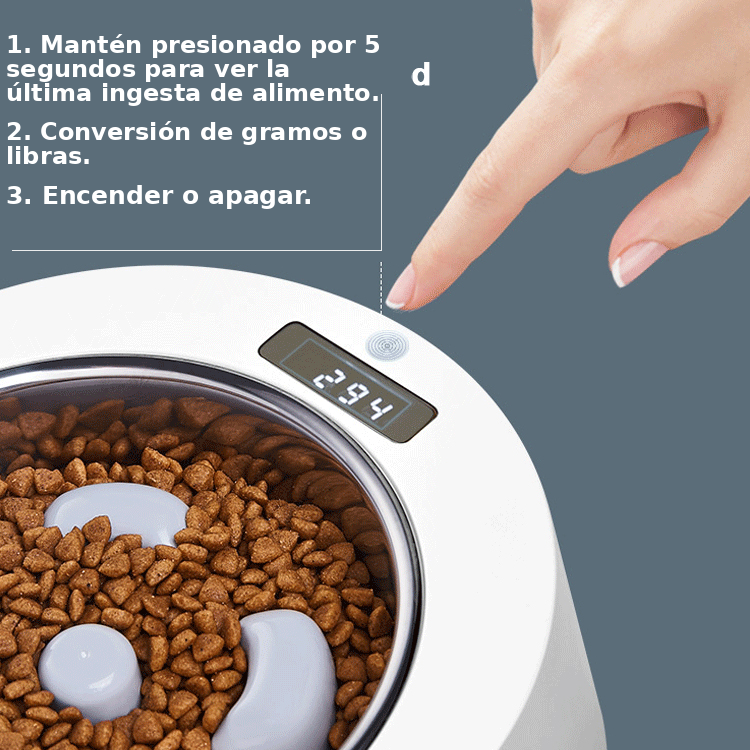 Comedero Anti-reflujo con Pesa Kanu Pet para Perro