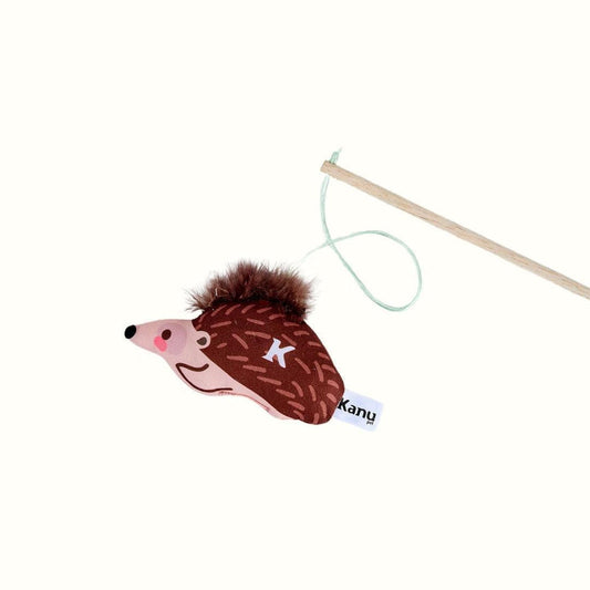 Juguete de Peluche Erizo con vara Kanu Pet para Gato