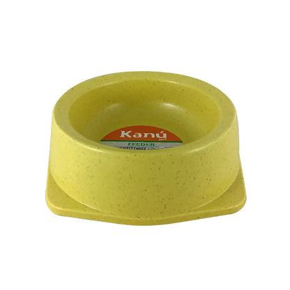 Comedero Sencillo de Bambú Kanu Pet para Perro y Gato