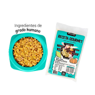 Alimento Congelado Receta Gourmet de Kanu Pet sabor a Pollo, Ahuyama y Quinoa para perros. 100% Comida Real - {{ Kanu Pet }}