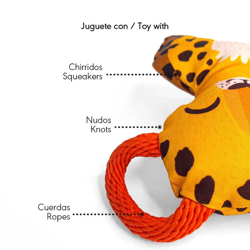 Juguete Peluche Tigre Safari Kanu Pet para Perro - {{ Kanu Pet }}