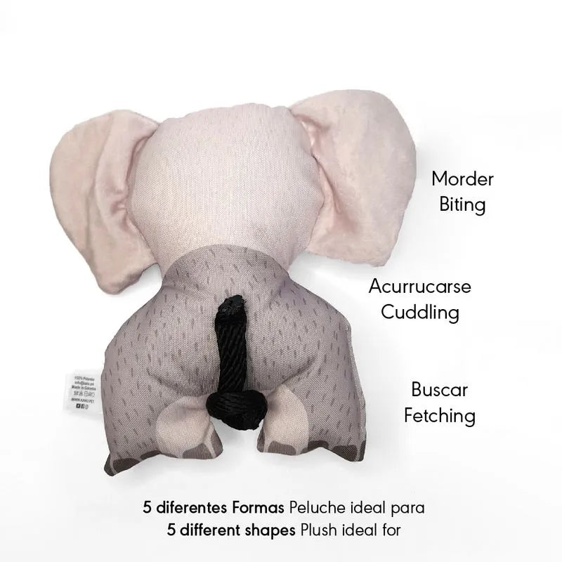 Juguete Peluche Elefante Safari Kanu Pet para Perro - {{ Kanu Pet }}