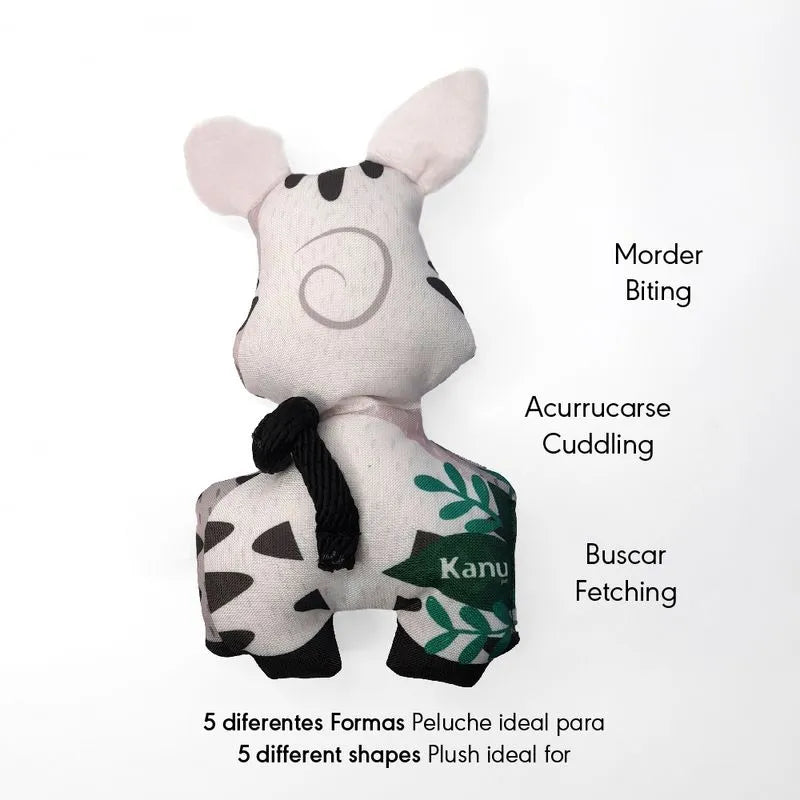 Juguete Peluche Cebra Safari Kanu Pet para Perro - {{ Kanu Pet }}