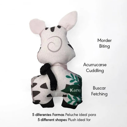 Juguete Peluche Cebra Safari Kanu Pet para Perro - {{ Kanu Pet }}