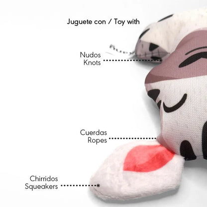 Juguete Peluche Cebra Safari Kanu Pet para Perro - {{ Kanu Pet }}