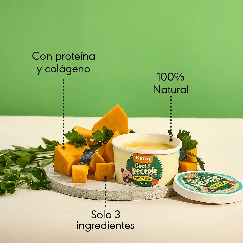Helado de Calabaza Chef Recipe Kanu Pet para Perro y Gato - {{ Kanu Pet }}