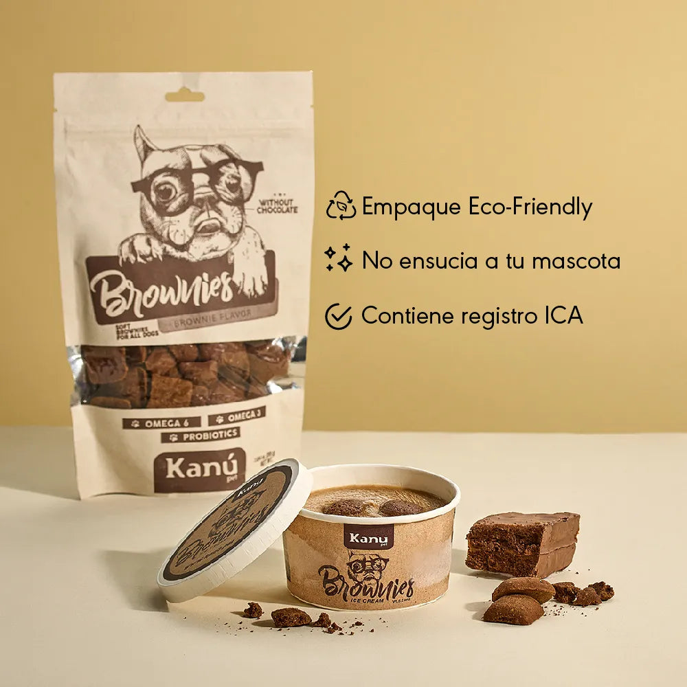 Helado de Galleta Brownie Kanu Pet para Perro y Gato - {{ Kanu Pet }}
