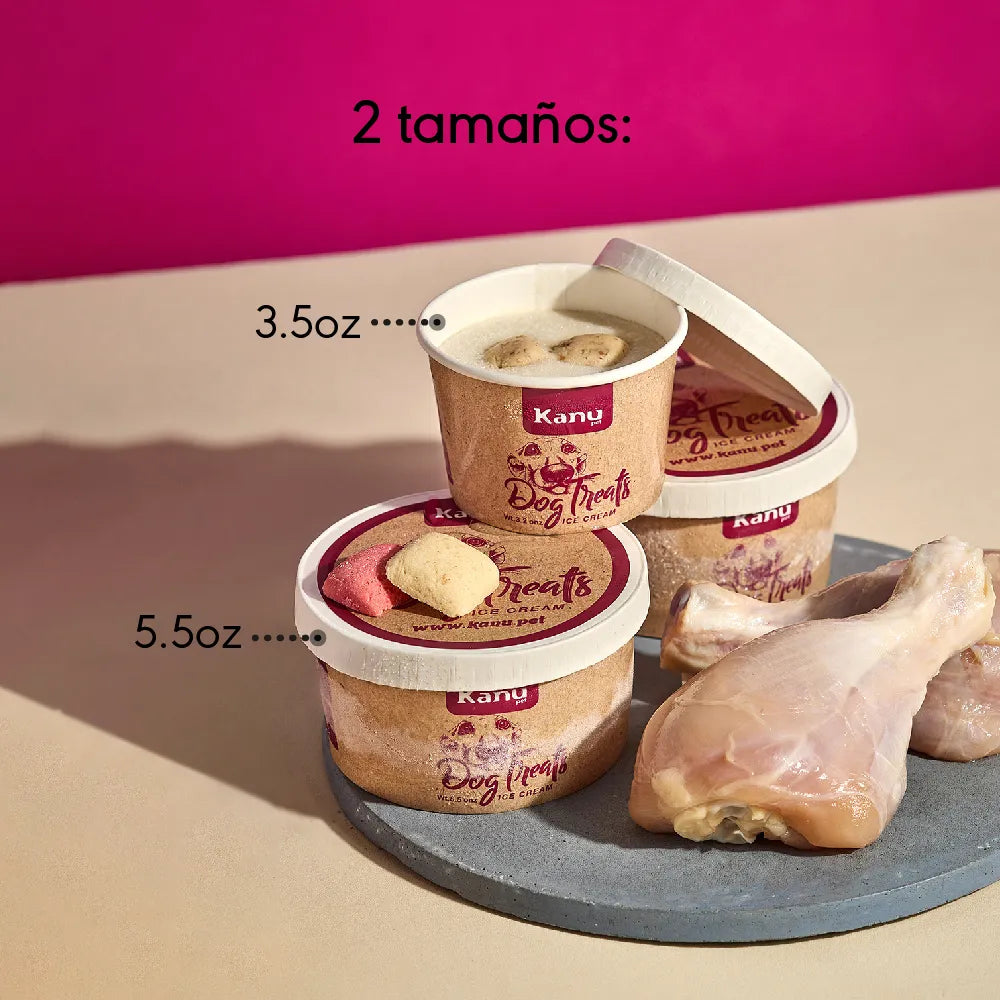 Helado de Galleta Pollo Kanu Pet para Perro y Gato 5.5 Oz - {{ Kanu Pet }}