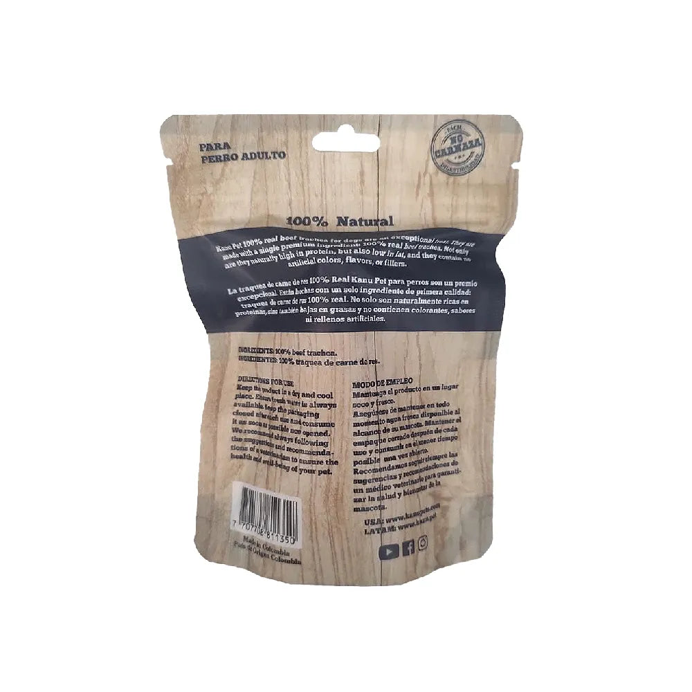 Snack Kanu Pet Traquea de Res para Perro, Un Solo ingrediente 100% natural - {{ Kanu Pet }}