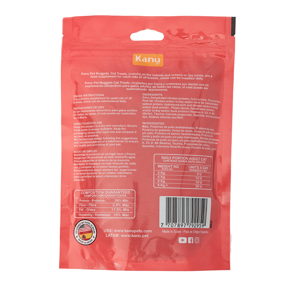 Snack Nuggets de Salmón Kanu Pet para Gato - {{ Kanu Pet }}