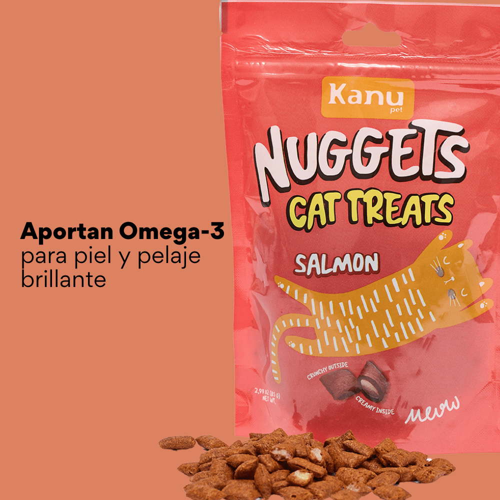 Snack Nuggets de Salmón Kanu Pet para Gato - {{ Kanu Pet }}