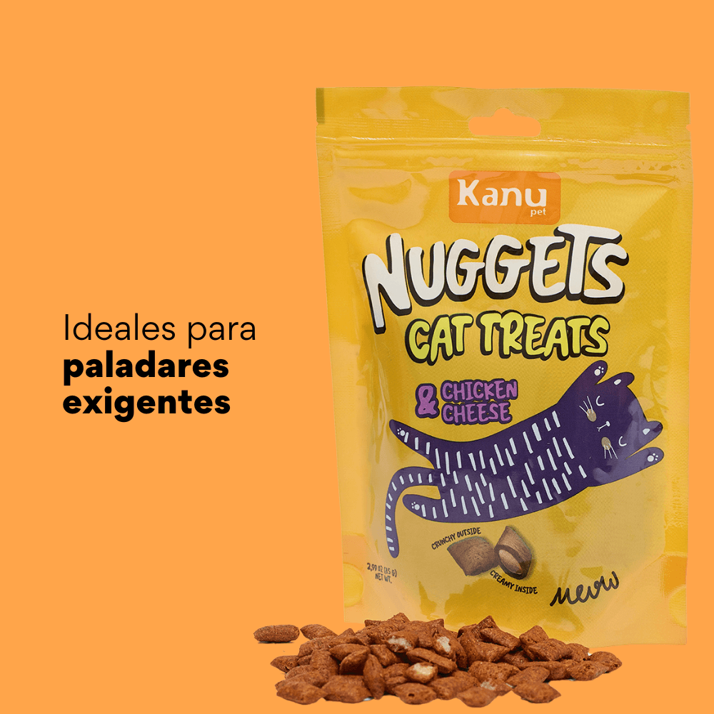Snack Nuggets de Pollo y Queso Kanu Pet para Gato - {{ Kanu Pet }}
