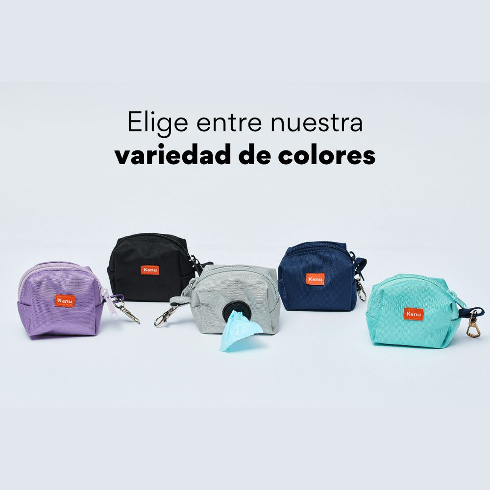 Portabolsa con Gancho Kanu Pet para Perro Azul Oscuro