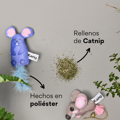 Juguete de Peluche Raton Azul con Catnip Kanu Pet para Gato - {{ Kanu Pet }}