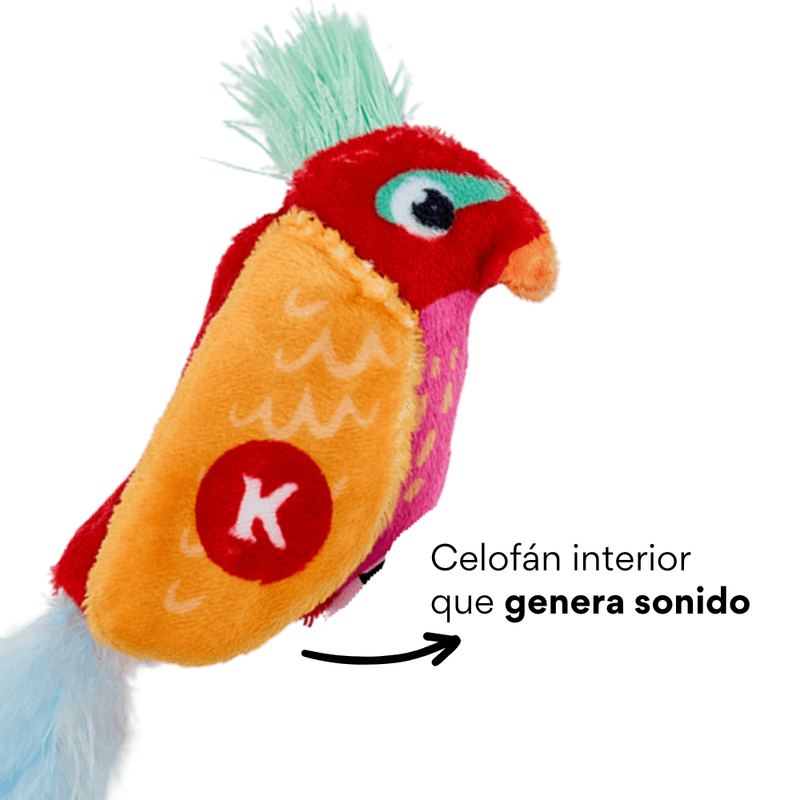 Juguete de Peluche Loro con Catnip Kanu Pet para Gato - {{ Kanu Pet }}