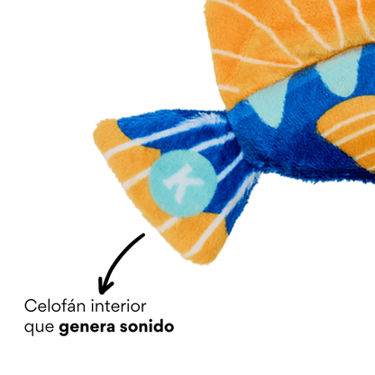 Juguete de Peluche Pez Azul con Catnip Kanu Pet para Gato - {{ Kanu Pet }}