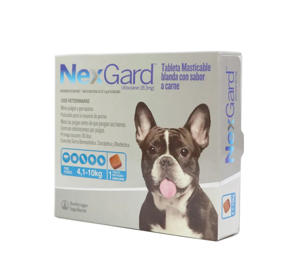 Antipulgas Nexgard para Perros de  4.1 a 10 Kg