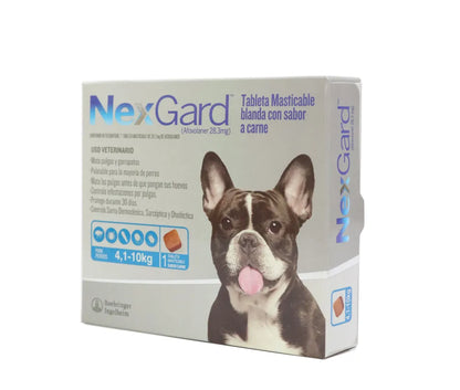 Antipulgas Nexgard para Perros de  4.1 a 10 Kg