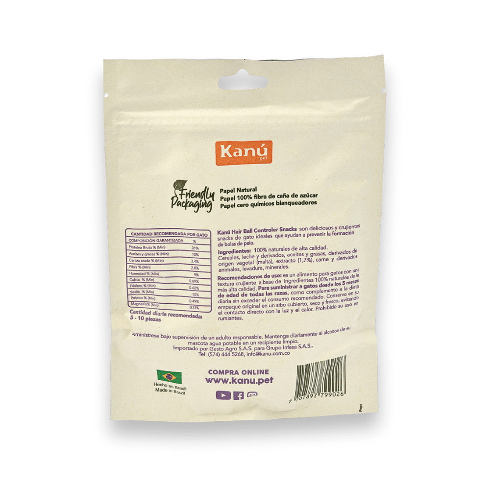 Galleta Hairball Control Kanu Pet para gatos - {{ Kanu Pet }}