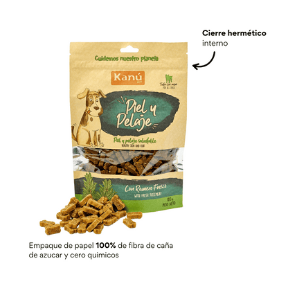 Snacks Galletas Kanu Pet Piel y Pelaje Para Perro 180 GR - {{ Kanu Pet }}