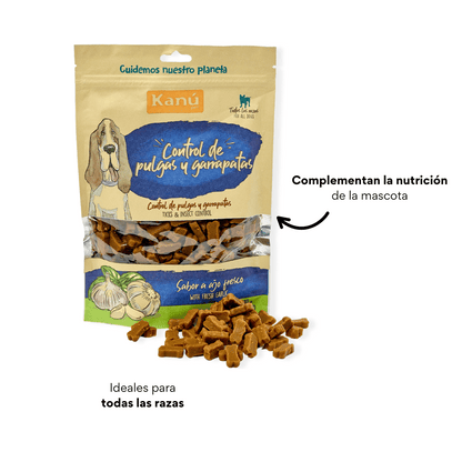 Galletas Blandas con Ajo Kanu Control Pulgas y Garrapatas Kanu Pet para Perro. 100% Naturales - {{ Kanu Pet }}