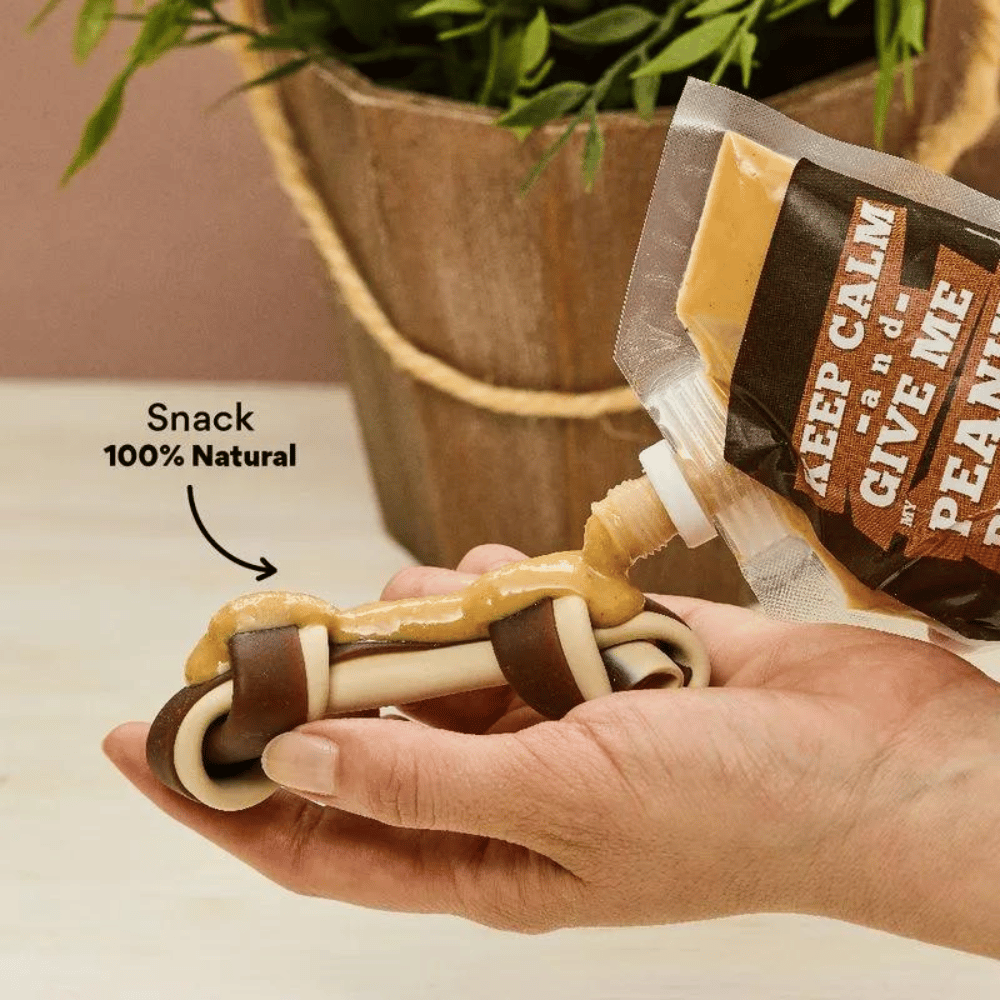 Snack Mantequilla de Mani Kanu Pet para Perro. Un solo ingrediente - {{ Kanu Pet }}