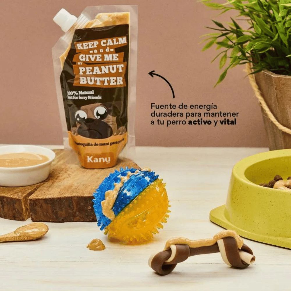 Snack Mantequilla de Mani Kanu Pet para Perro. Un solo ingrediente - {{ Kanu Pet }}