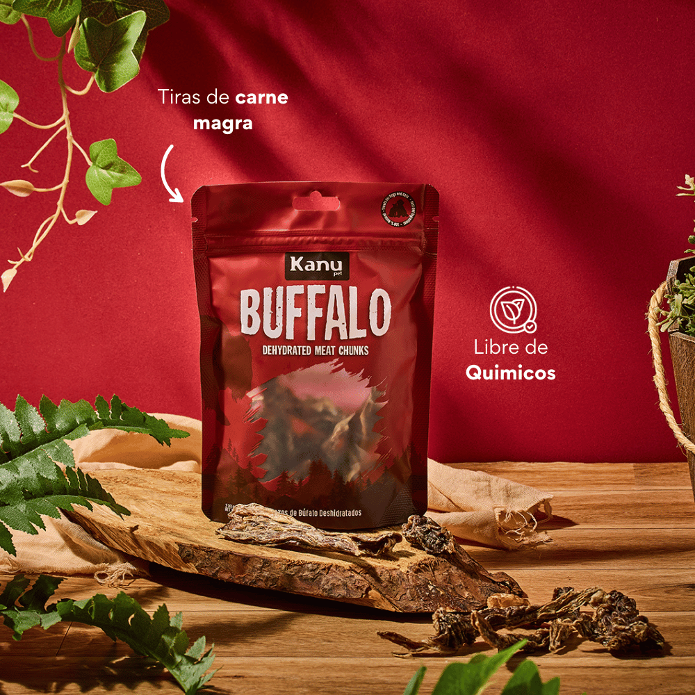 Snack de Trozos de Búfalo Deshidratados Kanu Pet para perros y gatos 100% Natural , Un solo ingrediente - {{ Kanu Pet }}