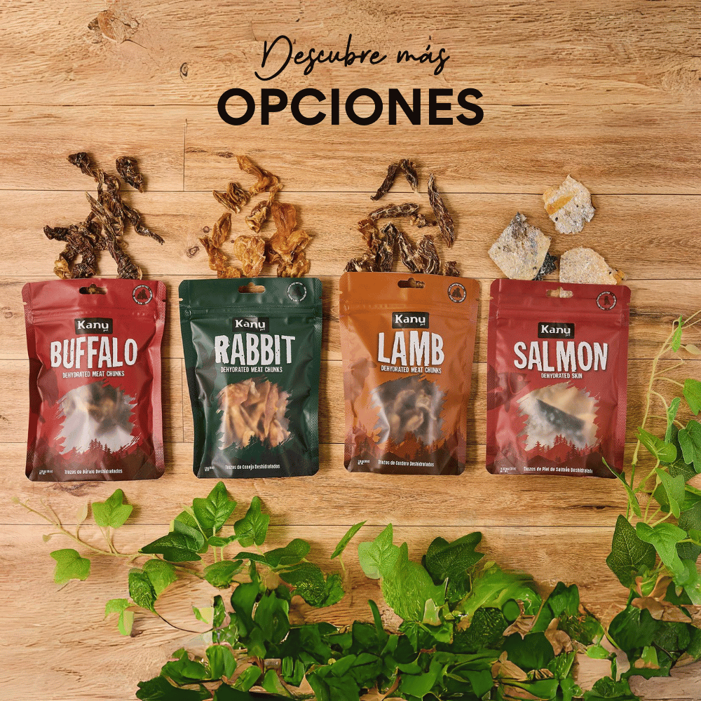 Snack de Trozos de Búfalo Deshidratados Kanu Pet para perros y gatos 100% Natural , Un solo ingrediente - {{ Kanu Pet }}