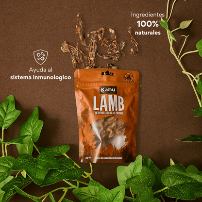 Snack de Trozos de Cordero Deshidratados Kanu Pet para perros y gatos 100% Natural , Un solo ingrediente - {{ Kanu Pet }}