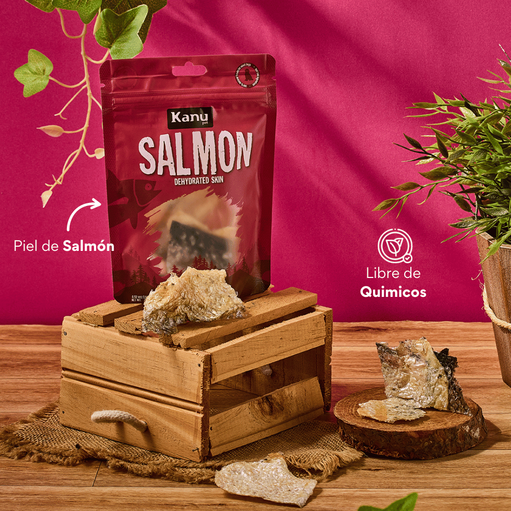 Snack de Kanu Pet de Salmoón Deshidratado Trozos para perros y gatos 100% Natural , Un solo ingrediente - {{ Kanu Pet }}