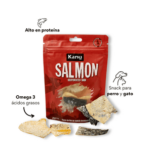 Snack de Kanu Pet de Salmoón Deshidratado Trozos para perros y gatos 100% Natural , Un solo ingrediente - {{ Kanu Pet }}
