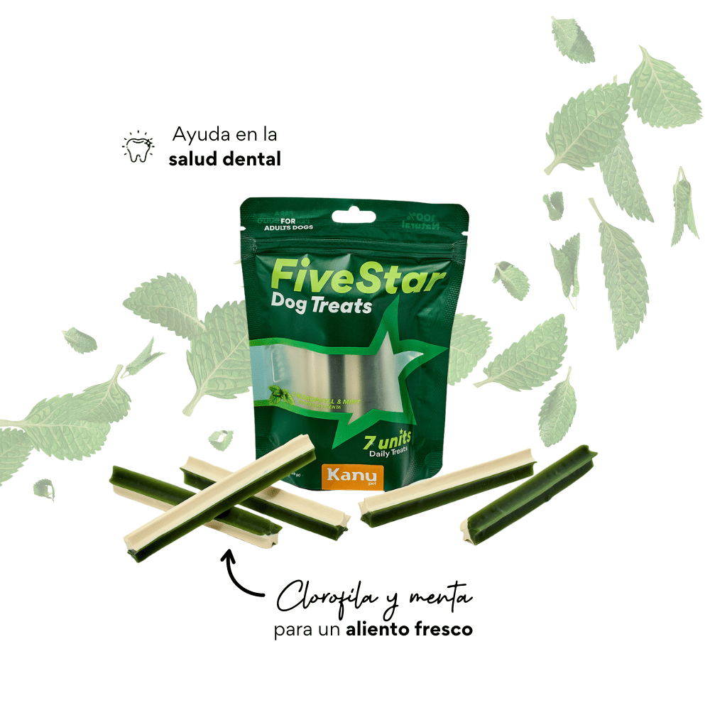 Snack para la placa y el sarro Kanu Pet Dental Five Star para Perros x 7 Unds - {{ Kanu Pet }}