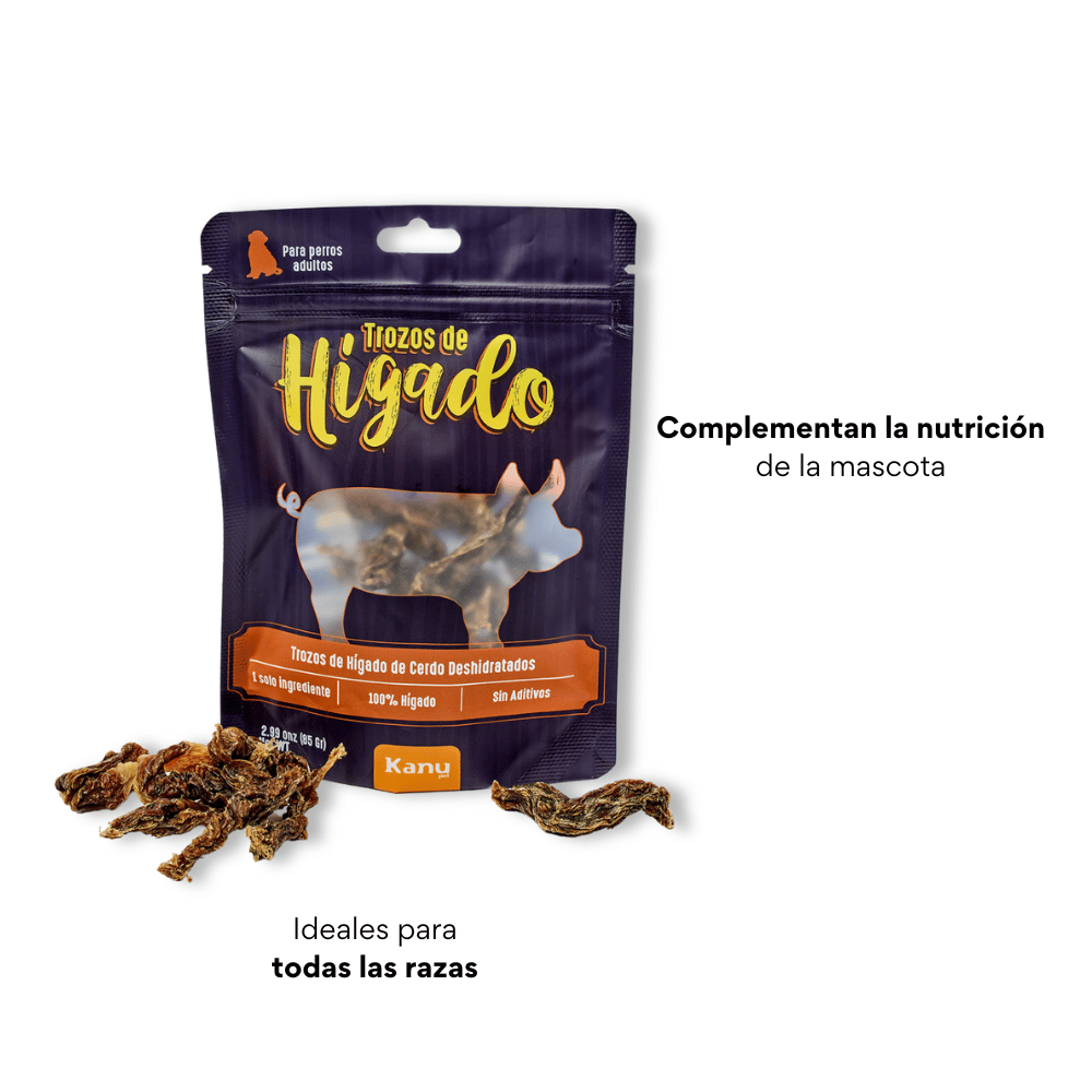Snack de Kanu Pet de Hígado Deshidratados Trozos para perros y gatos 100% Natural , Un solo ingrediente - {{ Kanu Pet }}