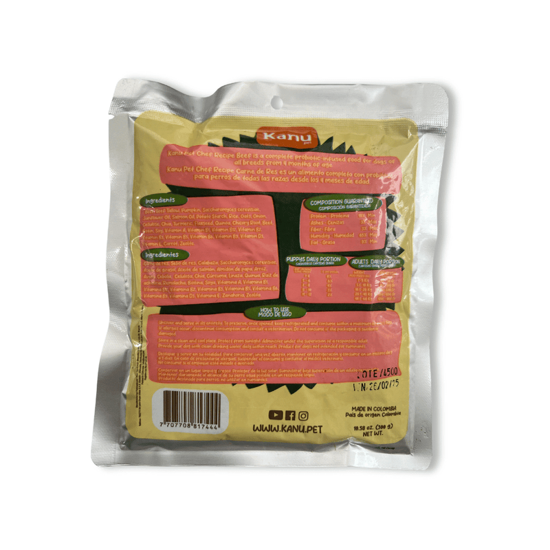 Alimento Completo Húmedo Kanu Pet Chefs Recipe para perros sabor a Carne 300 Gr - {{ Kanu Pet }}