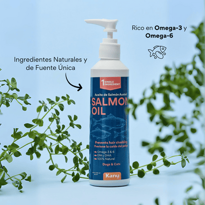 Suplemento Aceite de Salmón Kanu Pet para perro y gato. Omega 3 y 6 - {{ Kanu Pet }}
