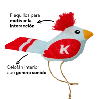 Juguete de Peluche Pájaro Azul con Catnip Kanu Pet para Gato - {{ Kanu Pet }}
