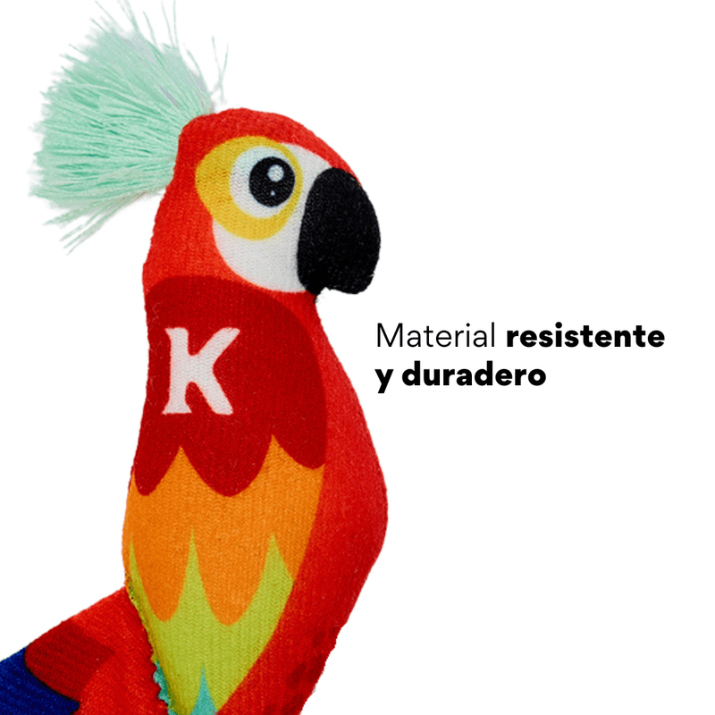 Juguete de Peluche Guacamaya con Catnip Kanu Pet para Gato - {{ Kanu Pet }}
