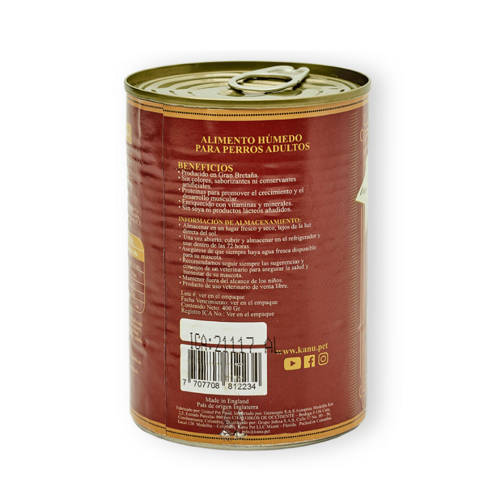Alimento Húmedo Goulash Pollo y Salmón Kanu Pet para perro adulto x 400 g - {{ Kanu Pet }}