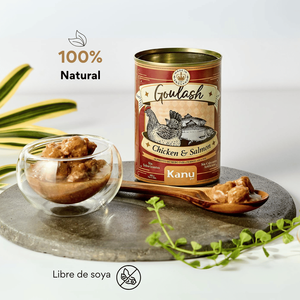 Alimento Húmedo Goulash Pollo y Salmón Kanu Pet para perro adulto x 400 g - {{ Kanu Pet }}