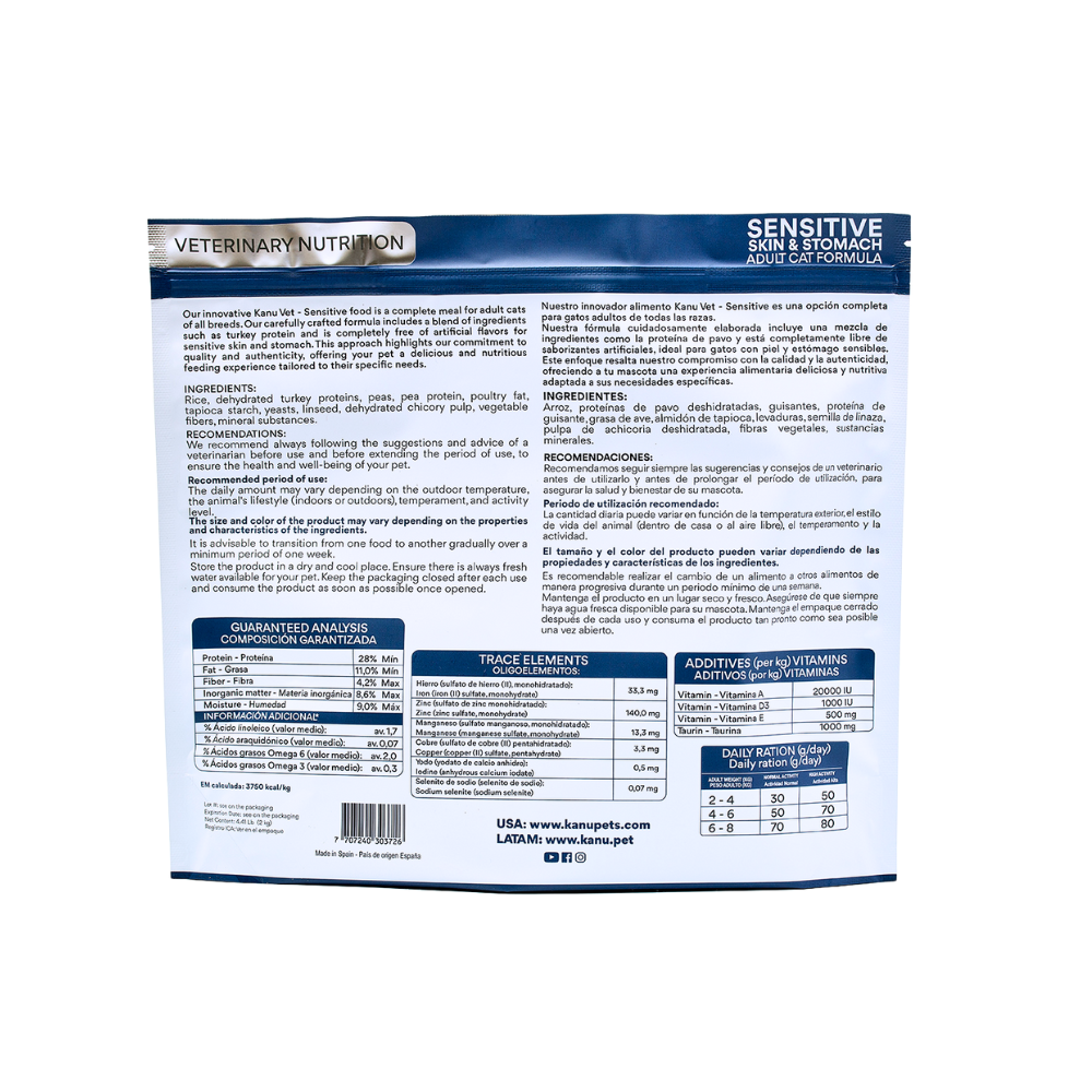 Alimento Medicado Kanu Vet Piel y Estómago Sensible para Perro Adultos - {{ Kanu Pet }}