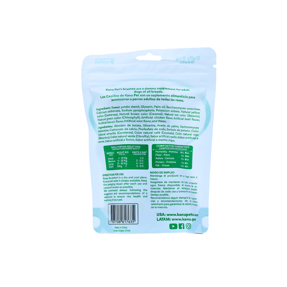 Snack Cepillo Dental Medium Kanu Pet Dental Fresh Para Perros Sabor a Menta - {{ Kanu Pet }}