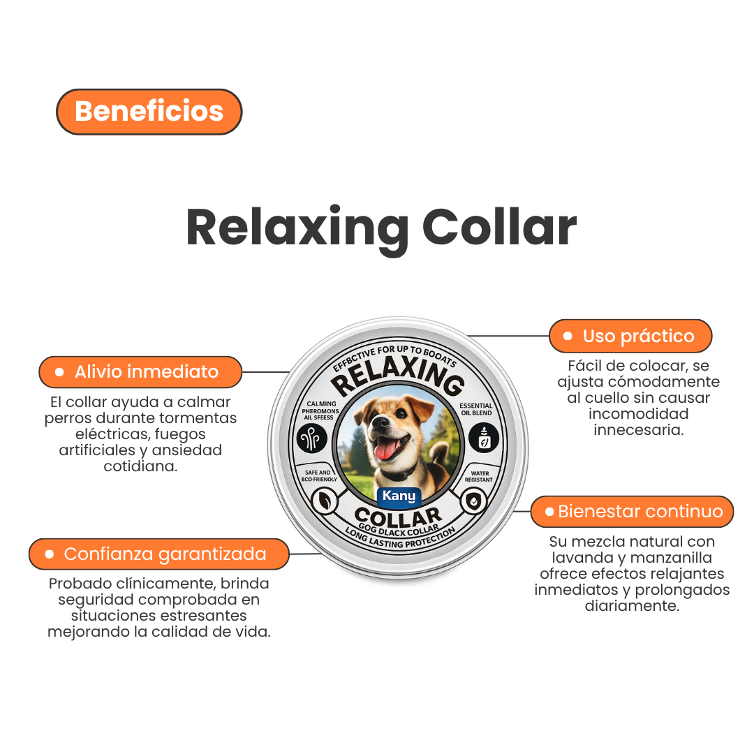 Collar Relajante con Fermonas Relaxing Kanu Pet para Perros