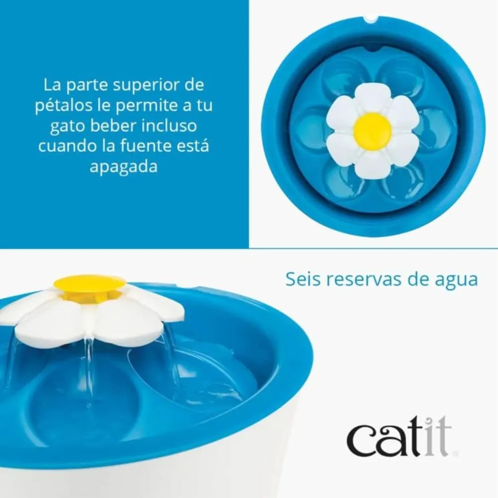 Catit 2.0 Fuente Flor Con Luz Led Para Gato