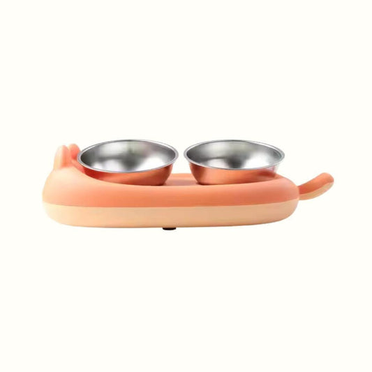 Comedero Miau de Acero Inoxidable Kanu Pet para Gato