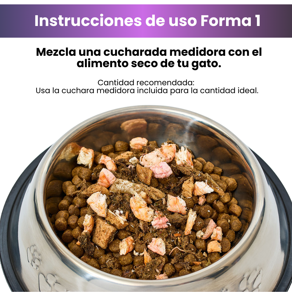 Suplemento K-Booster de Camarón Liofilizado Kanu Pet para gatos